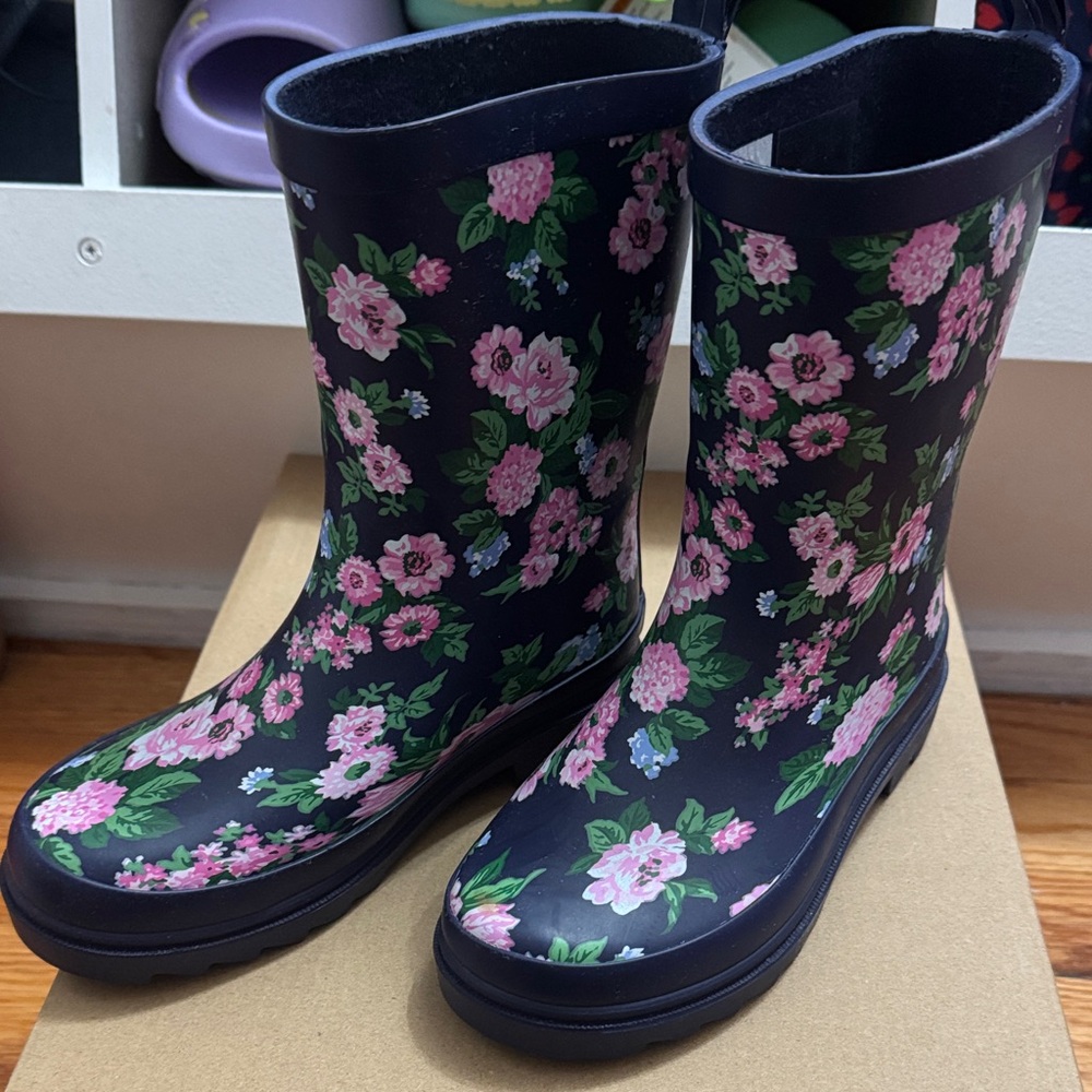 Janie and Jack Floral Rain Boots